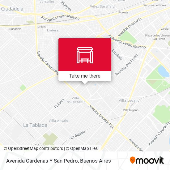 Avenida Cárdenas Y San Pedro map