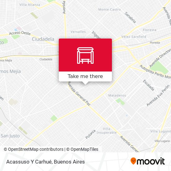 Acassuso Y Carhué map