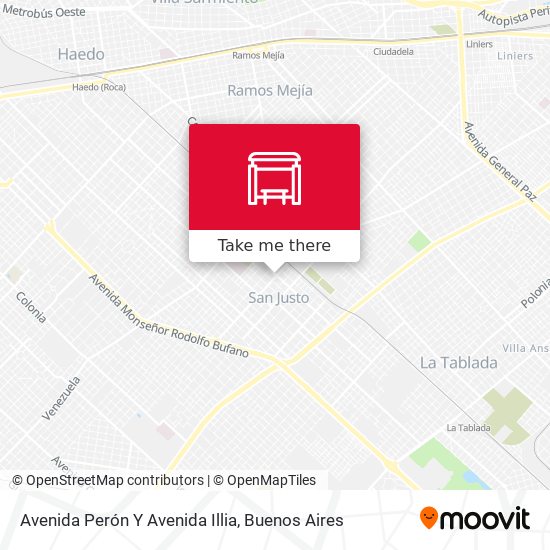 Avenida Perón Y Avenida Illia map