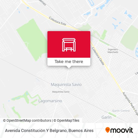 Avenida Constitución Y Belgrano map