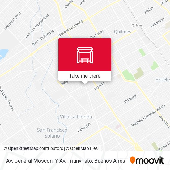 Mapa de Av. General Mosconi Y Av. Triunvirato