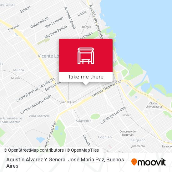 Agustín Álvarez Y General José Maria Paz map