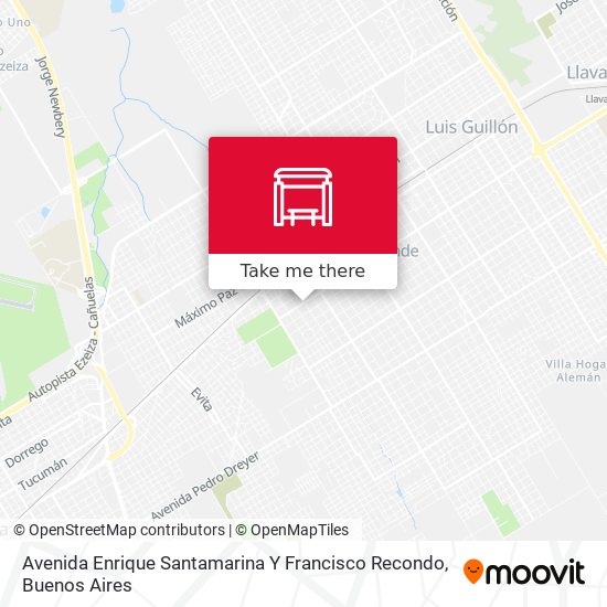 Mapa de Avenida Enrique Santamarina Y Francisco Recondo