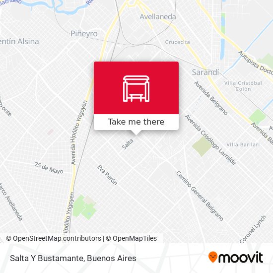 Salta Y Bustamante map