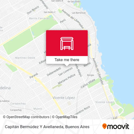 Capitán Bermúdez Y Avellaneda map