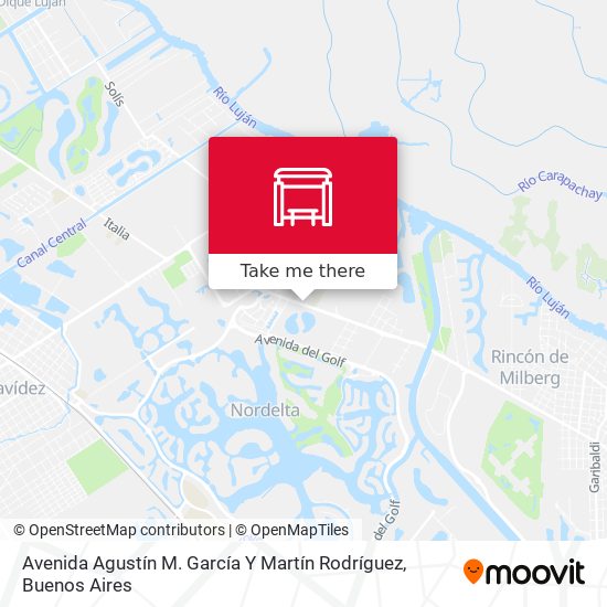 Mapa de Avenida Agustín M. García Y Martín Rodríguez