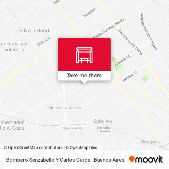 Bombero Senzabello Y Carlos Gardel map