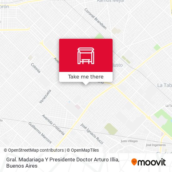 Mapa de Gral. Madariaga Y Presidente Doctor Arturo Illia