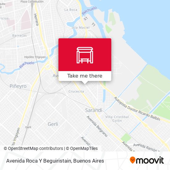 Avenida Roca Y Beguiristain map