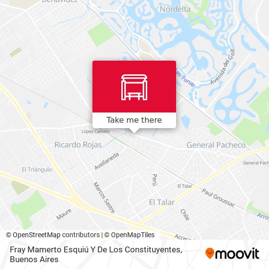 Mapa de Fray Mamerto Esquiú Y De Los Constituyentes