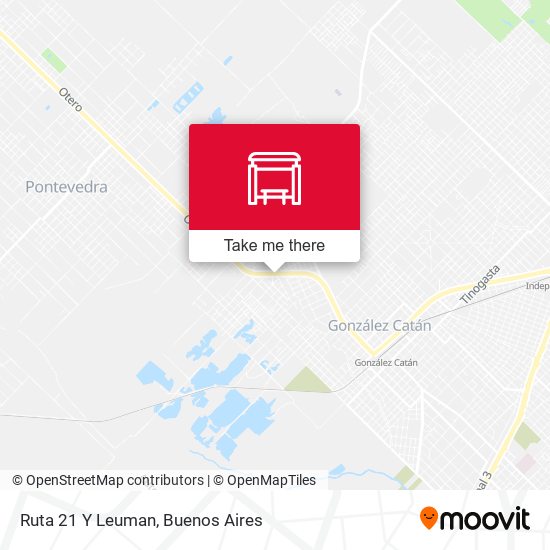 Mapa de Ruta 21 Y Leuman