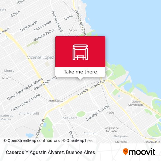 Mapa de Caseros Y Agustín Álvarez