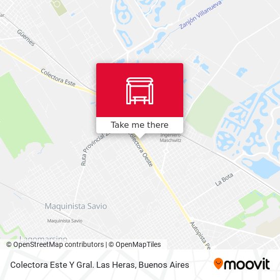Colectora Este Y Gral. Las Heras map