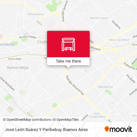 José León Suárez Y Peribebuy map