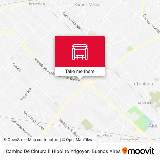 Camino De Cintura E Hipólito Yrigoyen map