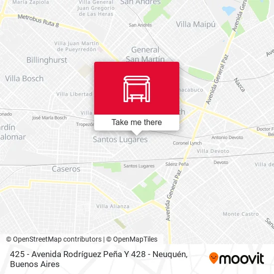 425 - Avenida Rodríguez Peña Y 428 - Neuquén map