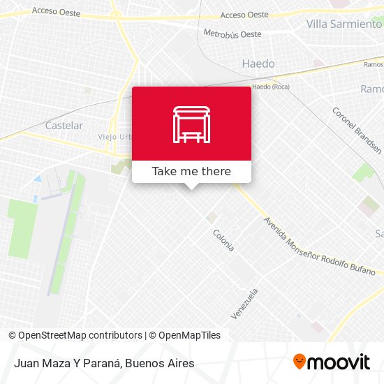 Mapa de Juan Maza Y Paraná