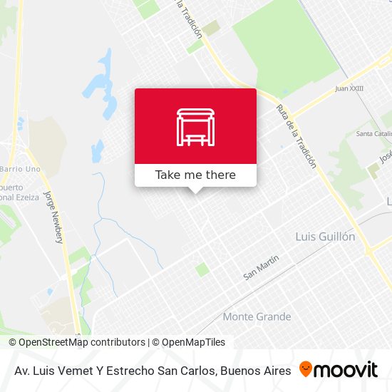 Av. Luis Vemet Y Estrecho San Carlos map