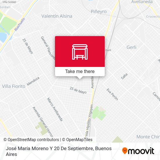 José María Moreno Y 20 De Septiembre map