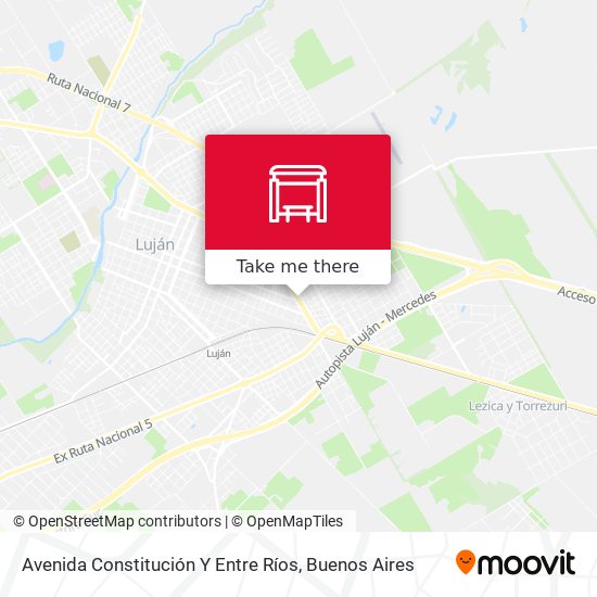 Mapa de Avenida Constitución Y Entre Ríos