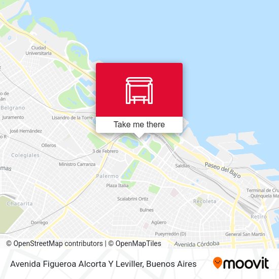 Avenida Figueroa Alcorta Y Leviller map