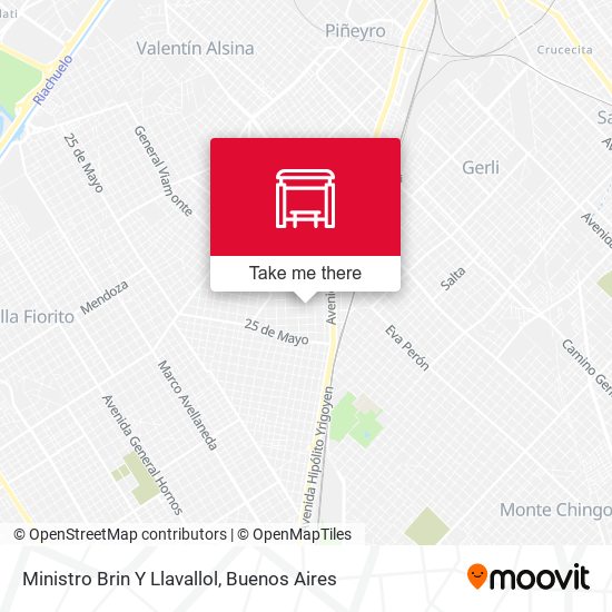Ministro Brin Y Llavallol map