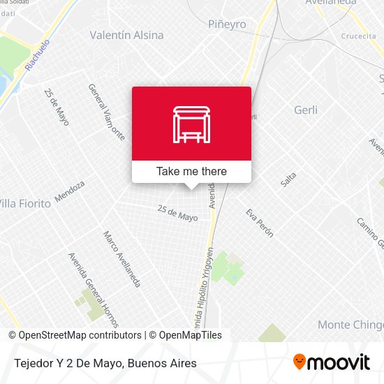 Mapa de Tejedor Y 2 De Mayo