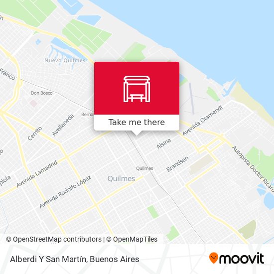 Alberdi Y San Martín map