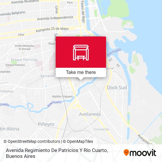 Mapa de Avenida Regimiento De Patricios Y Río Cuarto