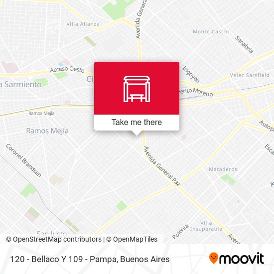 120 - Bellaco Y 109 - Pampa map