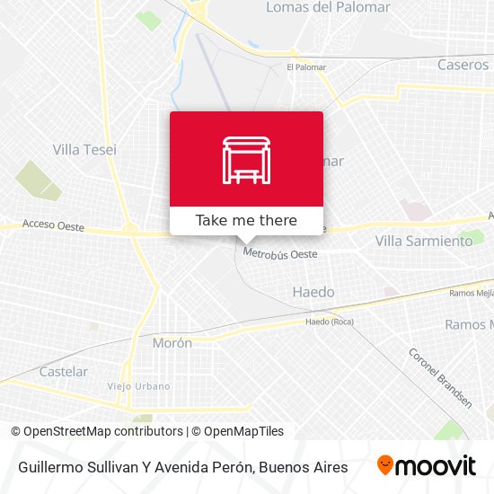 Mapa de Guillermo Sullivan Y Avenida Perón
