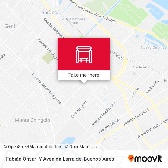 Fabián Onsari Y Avenida Larralde map