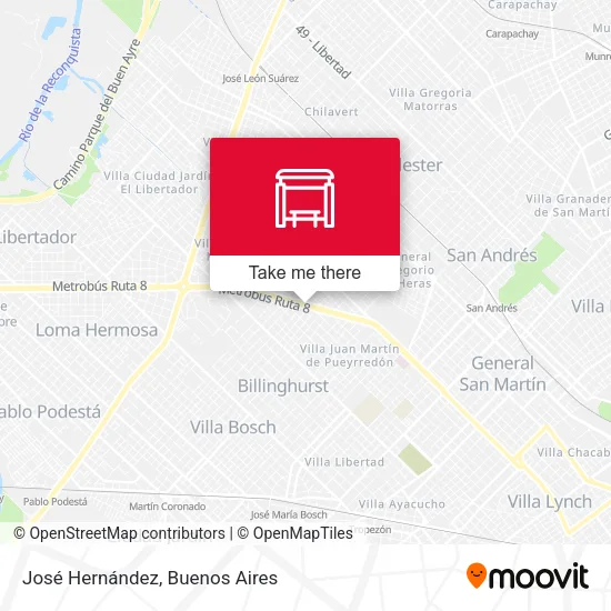 Mapa de José Hernández