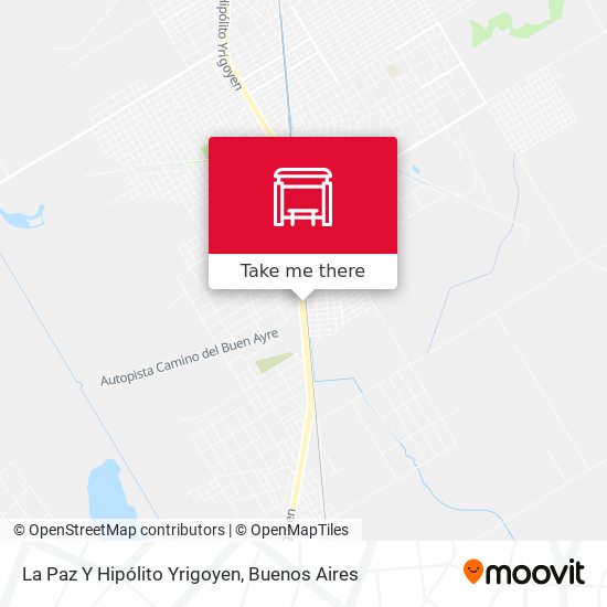 La Paz Y Hipólito Yrigoyen map