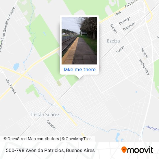 Mapa de 500-798 Avenida Patricios