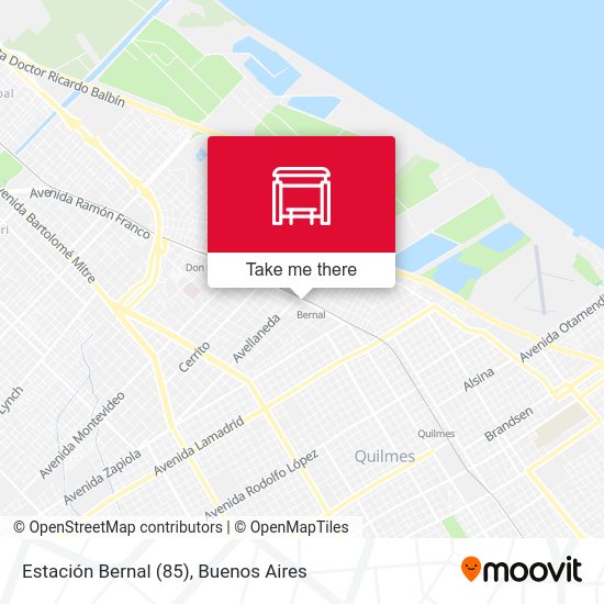 Estación Bernal (85) map