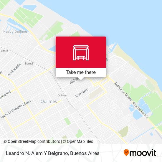 Mapa de Leandro N. Alem Y Belgrano