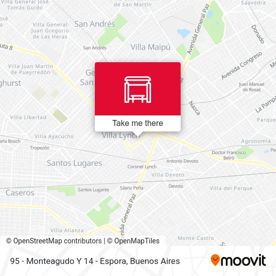 95 - Monteagudo Y 14 - Espora map