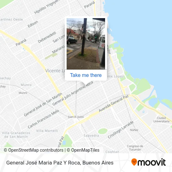 General José Maria Paz Y Roca map