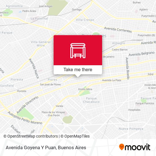 Avenida Goyena Y Puan map