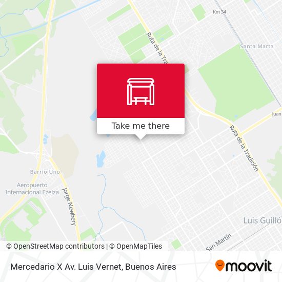 Mapa de Mercedario X Av. Luis Vernet