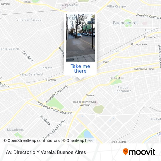 Mapa de Av. Directorio Y Varela