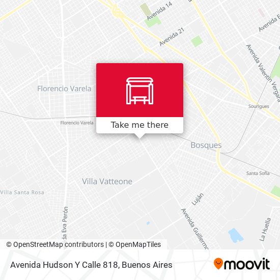 Avenida Hudson Y Calle 818 map