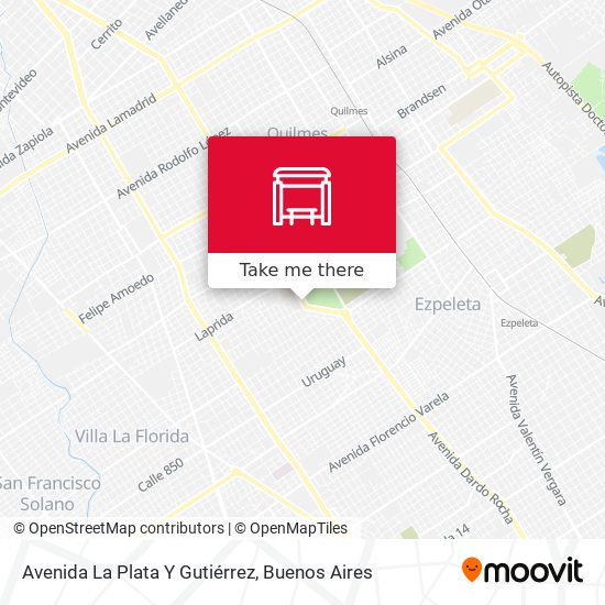 Mapa de Avenida La Plata Y Gutiérrez