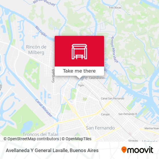 Mapa de Avellaneda Y General Lavalle