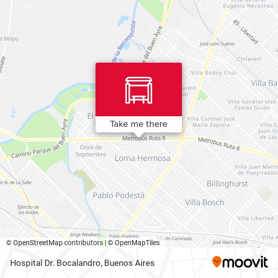 Hospital Dr. Bocalandro map