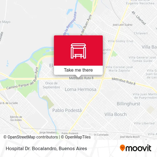 Hospital Dr. Bocalandro map