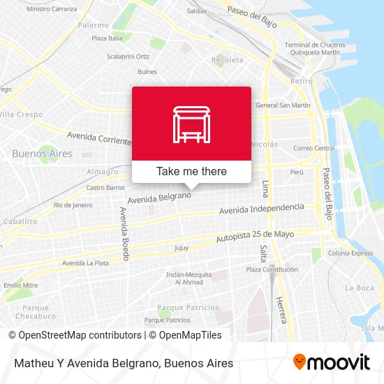 Matheu Y Avenida Belgrano map