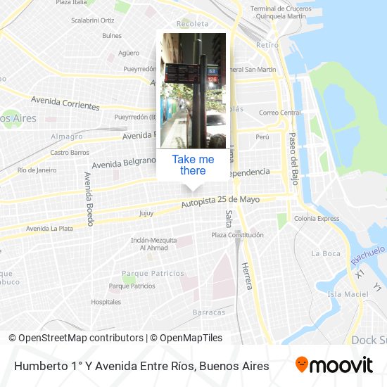 Entre Ríos Y Humberto 1° map