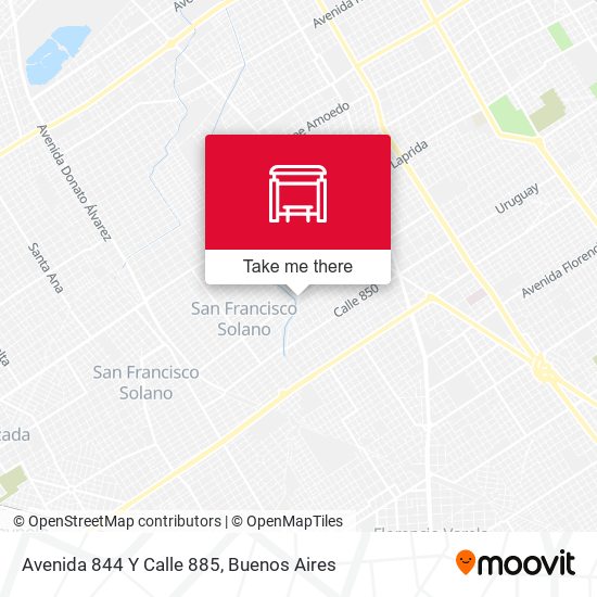Mapa de Avenida 844 Y Calle 885